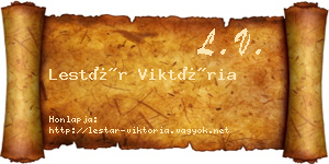 Lestár Viktória névjegykártya