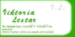 viktoria lestar business card